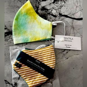 BOGO 3 Pack Grove anti microbial cotton face masks, plus bonus mask, NWT